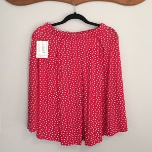 LulaRoe - Red & White Madison
